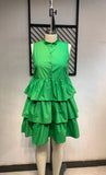 XL-5XL 2022 Summer Plus Size Sleeveless Button Loose Mini Cupcake Dress – Women's Fashion Clothing Wholesale & Dropshipping