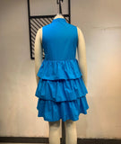 XL-5XL 2022 Summer Plus Size Sleeveless Button Loose Mini Cupcake Dress – Women's Fashion Clothing Wholesale & Dropshipping