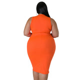 WSFEC L-4XL 2024 African Women’s Solid Color Short Sleeve Plus Size Midi Dress – Sexy & Elegant Fashion for Women