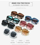 Fashion Square Sunglasses Classic Irregular Round Eyewear Glasses Gradient Lens Shades Outdoor Sunglasses UV400 Gafas De Sol