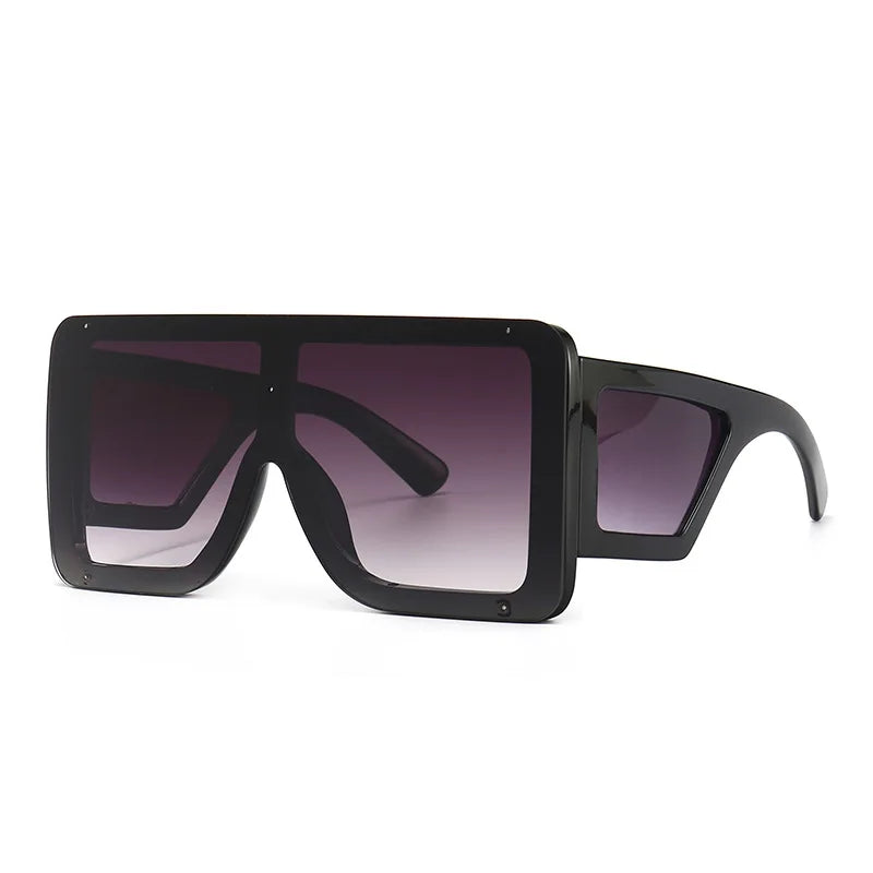 Oversized Vintage Sunglasses Brand Designer Square Gradient Sunglasses Women Steampunk Multicolor Shades UV400 Oculos de Sol