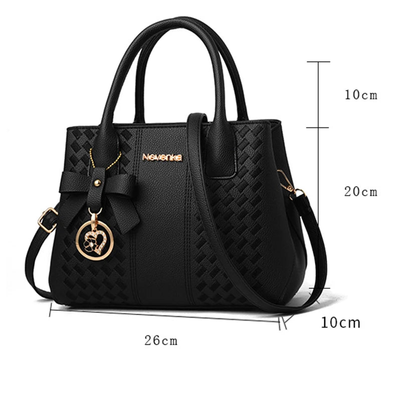 Style Leisure Handbag Soft Leather Lady Shoulder Bags Large Capacity Totes for Women Crossbody Bag Portable Female Bucket Bag