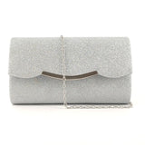 Solid Color Lady Evening Bag Wedding Party Prom Clutch Bag Women Envelope Flap Bag Banquet Handbag Purse sac de luxe femme