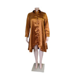 WSFEC L-4XL Plus Size Women's Solid Color Long Sleeve Irregular Loose Sexy Elegant Long Dress – Wholesale & Dropshipping