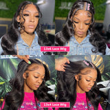 Brazilian Body Wave Remy Wig 13X4 13X6 Lace Frontal Wigs Transparent Lace Front Human Hair Wigs For Women 4×4 Closure Wig