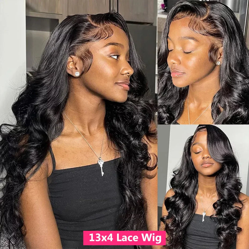 Brazilian Body Wave Remy Wig 13X4 13X6 Lace Frontal Wigs Transparent Lace Front Human Hair Wigs For Women 4×4 Closure Wig