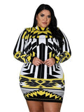 Wmstar Plus Size Floral Bodycon Midi Dress – Stylish & Flattering Fit