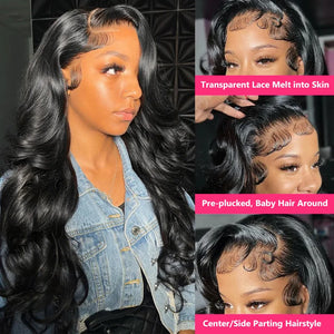 Gabrielle Body Wave 360 Lace Wig Human Hair Pre Plucked 13x6 Lace Frontal Wig Brazilian Hair Wig For Women 13x4 Lace Frontal Wig