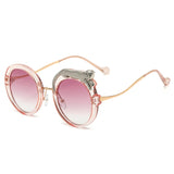 Luxury Round Crystal Sunglasses
