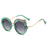 Luxury Round Crystal Sunglasses