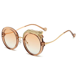 Luxury Round Crystal Sunglasses